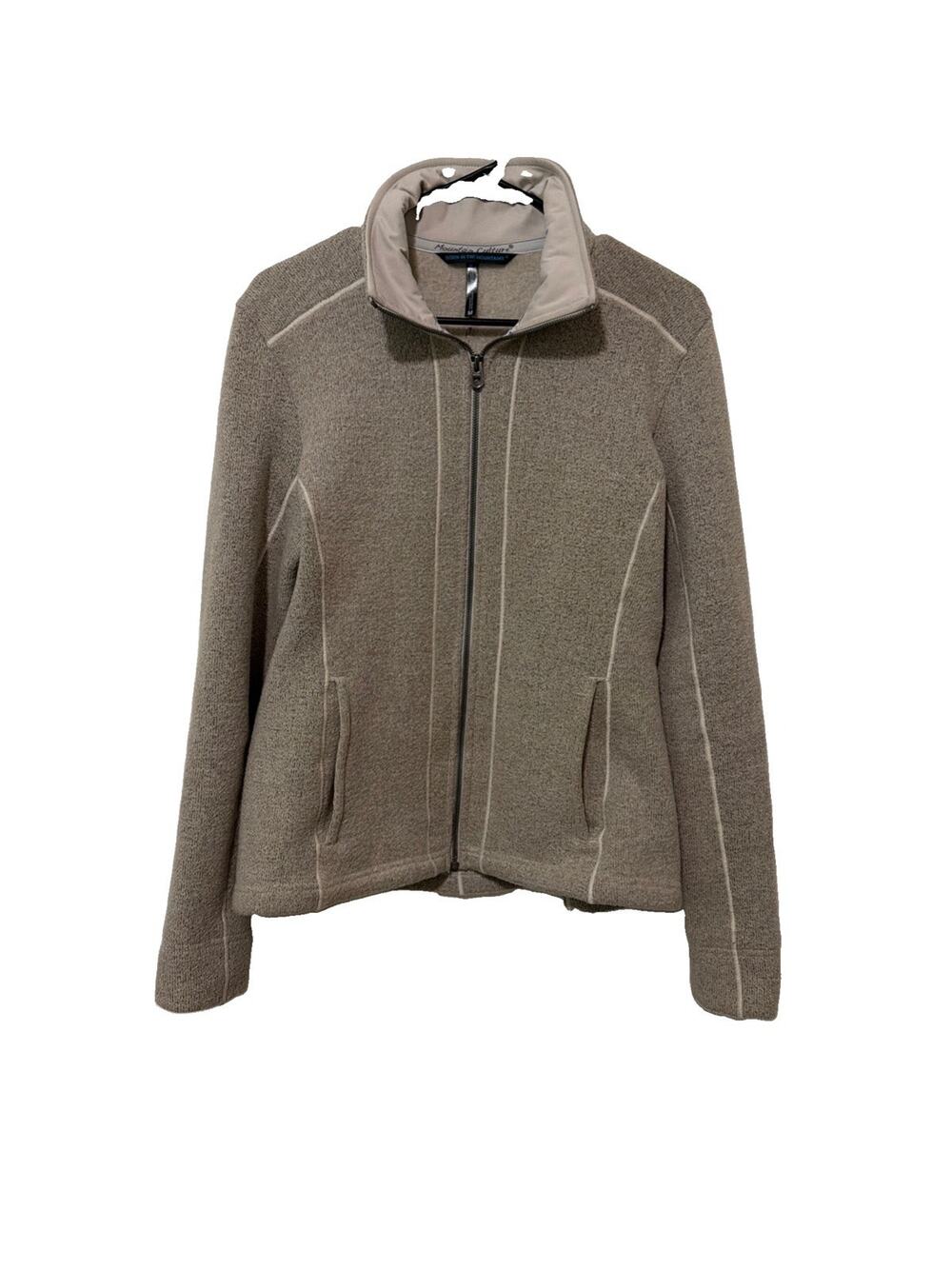 Kuhl Men's Full Zip Fleece Jacket Medium Hiking Cream